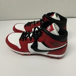 Air Jordan 1 Retro MCS Chicago AV5354 611 Size 12.5 Men Baseball Cleat White Red